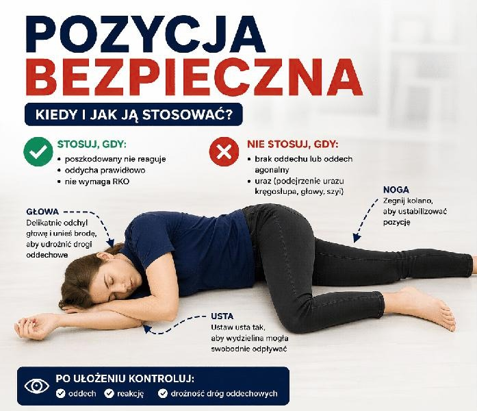 Kiedy ułożyć poszkodowanego w pozycji bezpiecznej? Najważniejsze zasady pierwszej pomocy