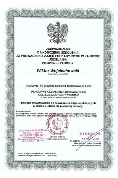 Kwalifikacje instruktorów pierwszej pomocy